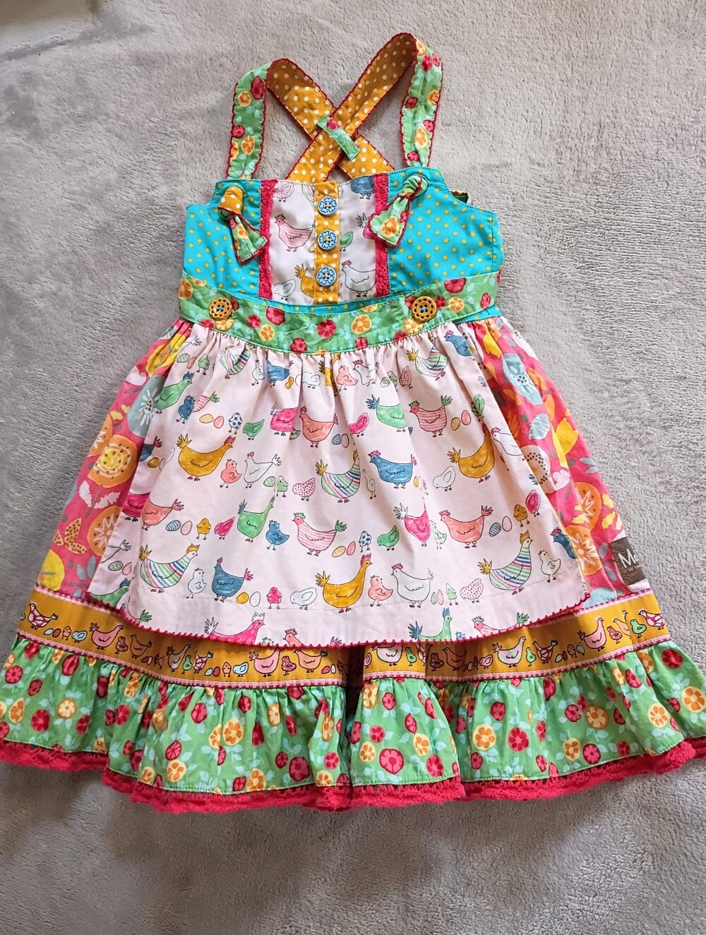 Rare Matilda Jane Chicken Dress Camp MJC To The Birds Dress 4